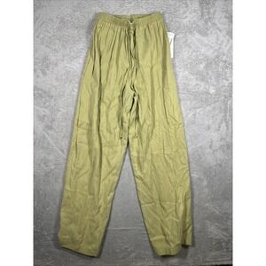 Outfit JPR Drawstring Green Tencel Wide Leg Pants Sz S NWT